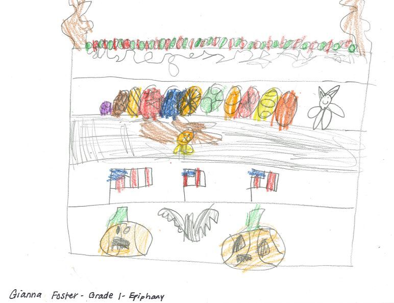 Gianna Foster, grade 1, Epiphany